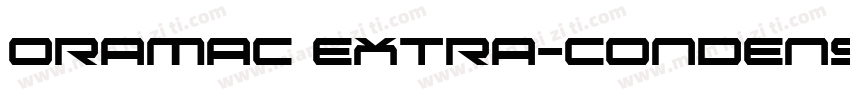 Oramac Extra-Condensed Extra-Conden字体转换